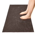 thumbnail image 5 of Haosy Coffee Brown Bathroom Rugs Non Slip Absorbent Soft Plush Quick Dry Bath Mat, 39"x20", 5 of 8