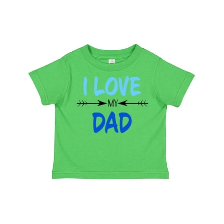 

Inktastic I Love My Dad Fathers Day Gift Toddler Boy or Toddler Girl T-Shirt