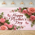 thumbnail image 4 of Happy Mother'S Day Polyester Backdrop Banner - Pink Floral & Roses Design for Mom'S Special Day - Versatile Wall Decor for Wedding, Birthday, Anniversary, 4 of 4