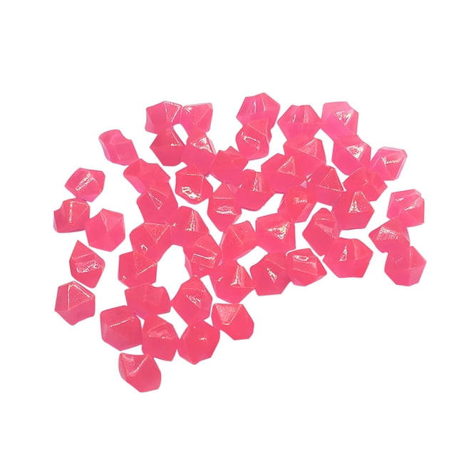 Paquete de 300 piedras luminosas de colores, rombos, para decoración de exteriores, aceras, jardines, acuarios y piscinas.
