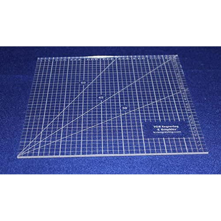 9 L-Shaped Ruler. Acrylic 1/8 thick. Quilting/Sewing - Acrylic – Quilting  Templates and More!