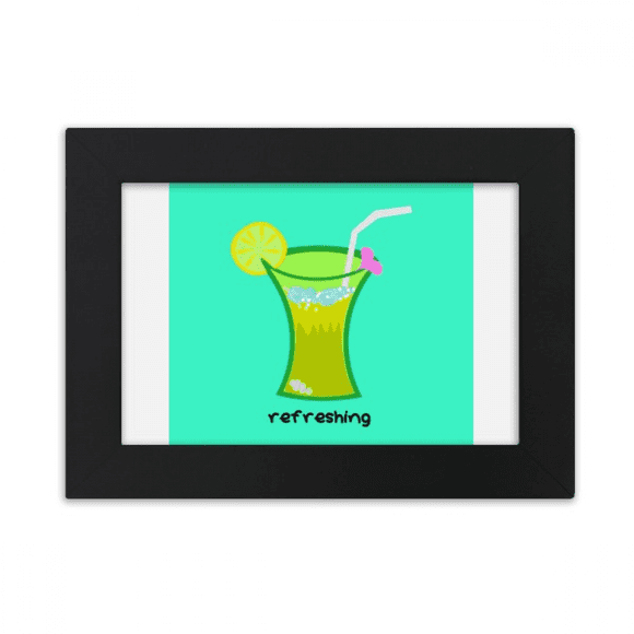 Lime Scrawl Summer Drink Beverage Desktop Photo Frame Ornaments Picture Art Painting