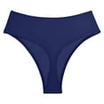 thumbnail image 6 of Sopiago Women's Bikini Bottoms Mid Rise Swimsuit Bottoms Full Coverage Bathing Suit Bottom for Women Basic Swim Briefs Navy,XXL, 6 of 7