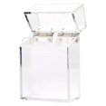 thumbnail image 2 of Cigarette Box Transparent Thicken Acrylic Material Cigarette Container Clamshell Design Compact Cigarette Holder Fashionable Cigarette Storage Box for Smoking, 2 of 9