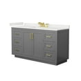 thumbnail image 5 of Wyndham Collection Wcf292960s-Qtz-Us3mxx Miranda 60" Free Standing Single Basin Vanity Set, 5 of 7