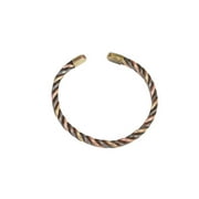 Mogul Handmade Three Metal Chakra Grounding Copper Iron Brass Wrist Bracelet