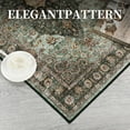 thumbnail image 5 of GlowSol 2' x 6' Vintage Floral Runner Rug Non Slip Bedroom Runner Rug Distressed Floor Carpet for Laundry Room, Green, 5 of 7