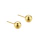 thumbnail image 1 of Pendientes de plata de ley S925 para hombres y mujeres, sencillos, avanzados, fotosensibles, con superficie redonda, con cuentas, diseño de aguja para la oreja, 1 of 8