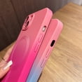 thumbnail image 6 of Magnetic iPhone 13 Case [Compatible with MagSafe], Cute Gradient Color Case for Women & Men, Soft TPU Shockproof with Camera Lens Protector Case for iPhone 13-Pink Blue, 6 of 17