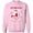 Pink, variant on Happy Human Holiday Crewneck Santa Claus Christmas Unisex Outfit Color Black Small