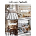 thumbnail image 6 of Gray and Area Rug for Bedroom 4x6 Ft White Stripe Super Soft fuzzy Throw Rug Non-Slip Fluffy Plush Indoor Floor Carpet for Living Room Nursery Home Decor, 6 of 8