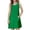 Green, variant on Liyamei Girl's Sundresses Summer Boho Tie Shoulder Midi Tiered Dresses With Pockets Girls Summer Dresses 3-4 Years
