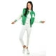 thumbnail image 4 of Chamarra universitaria Roman Fashion /Juvenil, 6787 (Verde /Blanco) verde M, 4 of 5