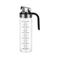 thumbnail image 2 of Dispensador de botella de aceite de vidrio, tapa automática, recargable, fácil de limpiar, botella de aceite de oliva con mango para mezcla de aceite L, 2 of 8