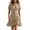 Khaki, variant on YuXingFu Royal Blue Dresses for Women Mid-Length V-Neck Plus Size Womens Dress Short Sleeve with Buttons Casual Summer White S