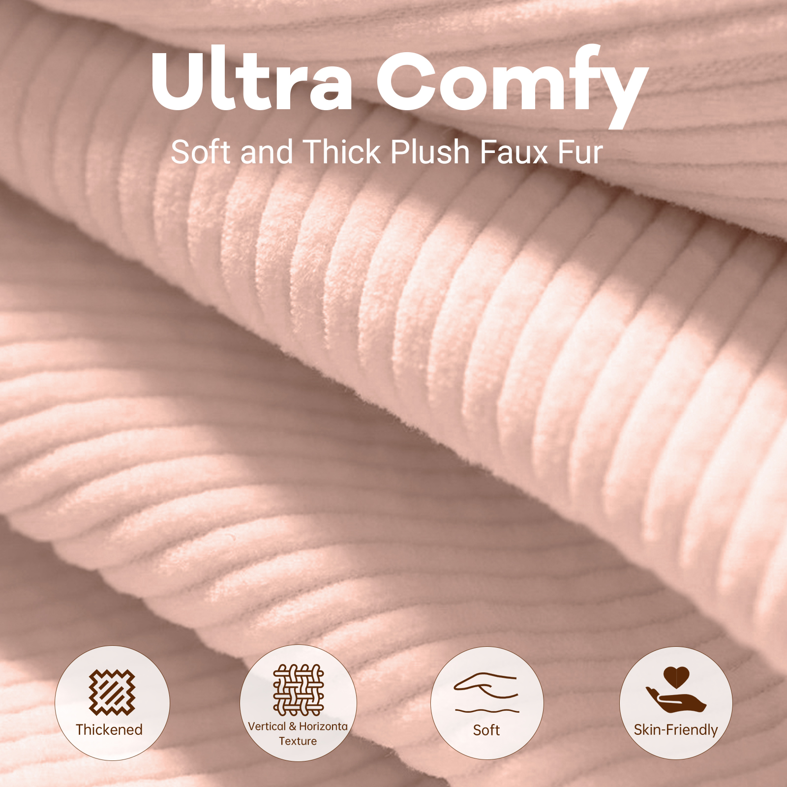 Sofa Chair with Ottoman, 5-Zone Ergonomic Support Suede Chair, High-Rebound Foam and Wide Armrests, Compact Boxed Delivery for Small Apartments, Pink