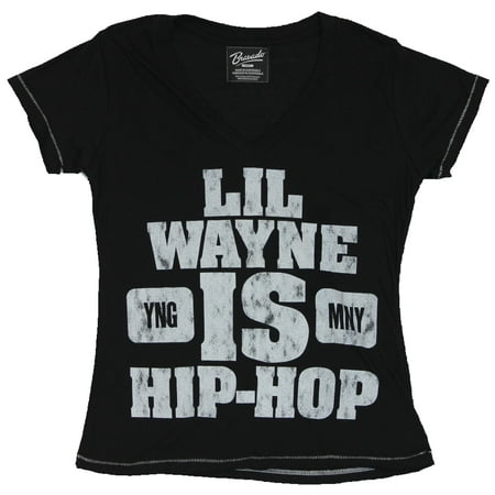 Lil Wayne Girls Juniors T-Shirt - Lil Wayne is Hip Hop Word