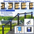 thumbnail image 4 of CKE 50 Pack Black Invisible Cable Railing Kit, T316 Stainless Steel Swage Tensioner Terminal for 1/8" Cable Railing System, Invisible Receiver and Stud End Hardware, 4 of 8