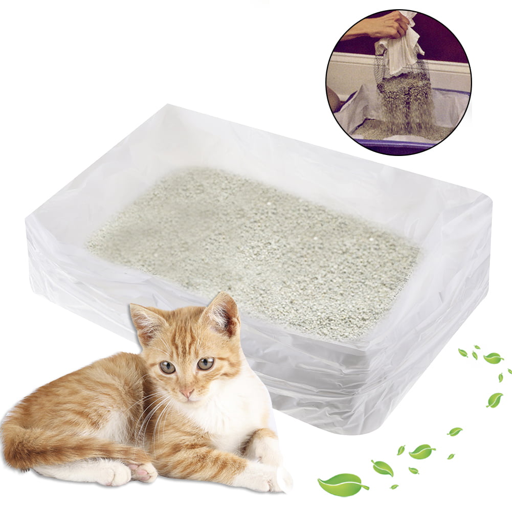 10Pcs/Pack Cat Litter Bag Cat Litter Box With Filter Net Litter Filter
