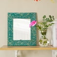 thumbnail image 7 of Sungmor Vintage Decorative Wall Mirror, Cast Iron Victorian Style Wall Mounted Makeup Mirror, Heavy Duty Ornate Accent Home Decor Dresser Mirror, Bedroom Living Room Wall Decor Hanging Mirror, 7 of 7