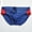 Dark Blue Red, variant on Men's Racing Stripes Swim Briefs Water Sports Swimwear