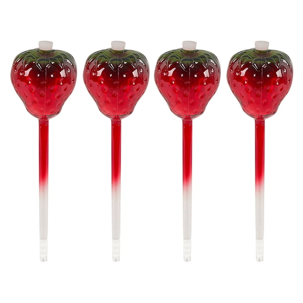 Bulbos de autorriego para plantas de interior, globos de riego para plantas de setas, inserto de maceta, bulbos de riego de fresa para jardineros domésticos ocupados, plantas en maceta