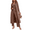 Brown, variant on Women's 3 Piece Knit Lounge Set Pajama Long Sleeve Cardigan Sleeveless Top Pants Sweatsuit S-XXL