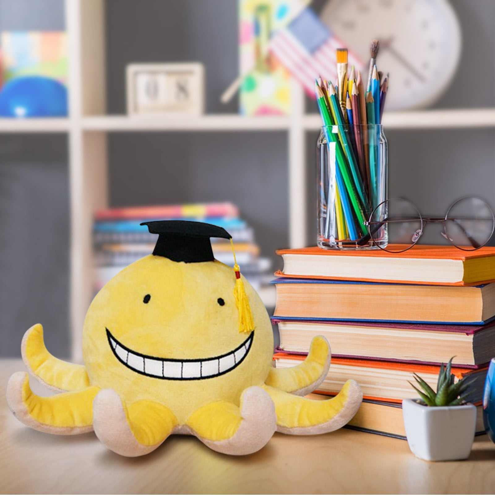 JAZ Anime Assassination Plüschpuppe, 15 Cm – Koroshi Sensei Lehrer Cosplay, Weiches Baumwollspielzeug