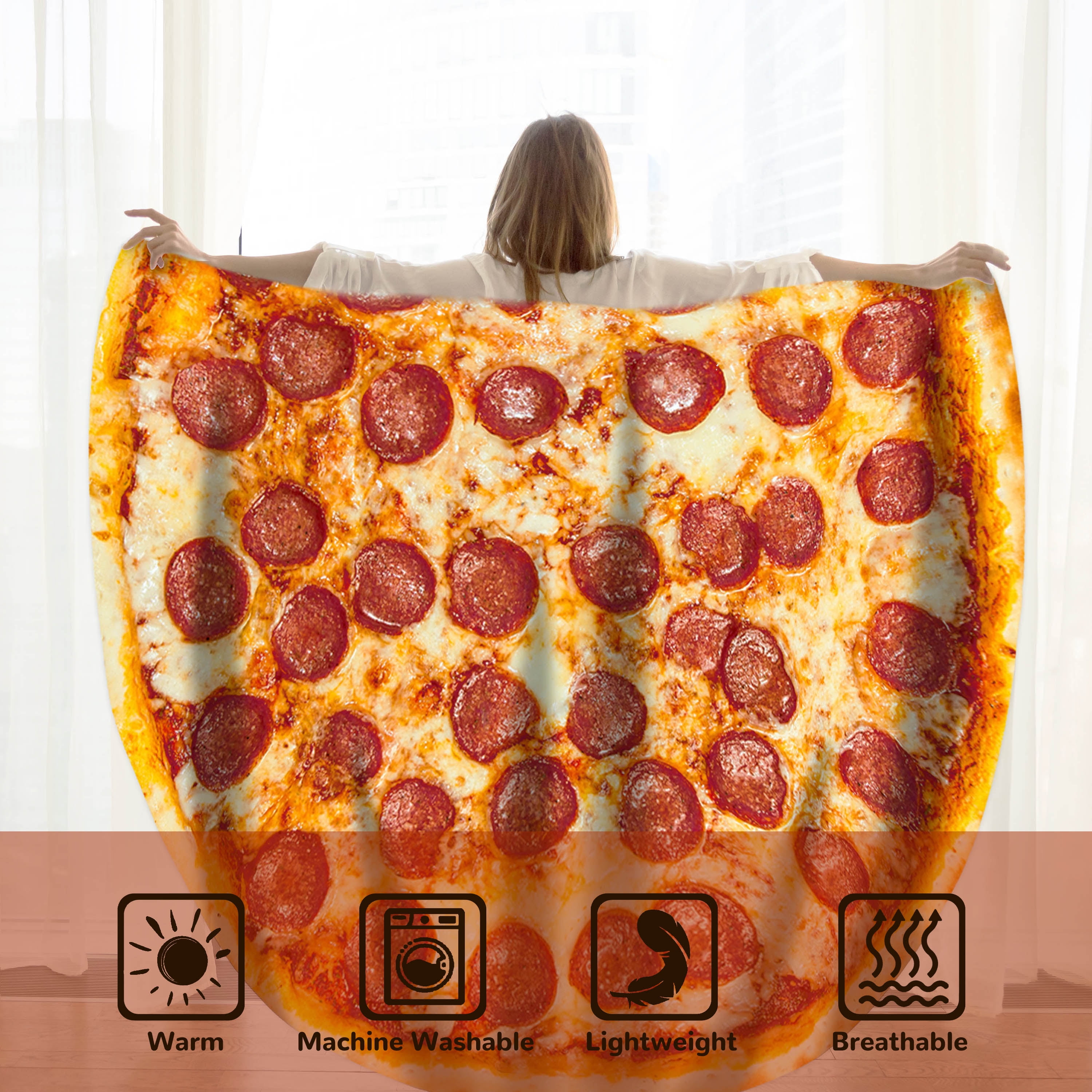 Pizza Blanket , Novelty Realistic Pizza Food Blanket for Kids Adult, Soft  Pepperoni Pizza Blanket, Funny Gifts for Teen Boy Girl - AliExpress