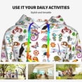 thumbnail image 4 of Sigee Cartoon Wild Animals for Women's Pullover Hoodie Sweatshirts Adult Casual Long Sleeve Sweatshirts ,Sizes S-2XL-Large, 4 of 7