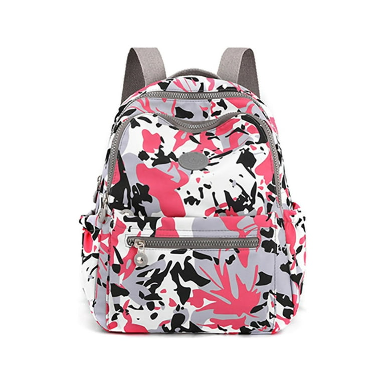 LUXUR 12 Inch Mini Backpack Purse for Women Waterproof Oxford