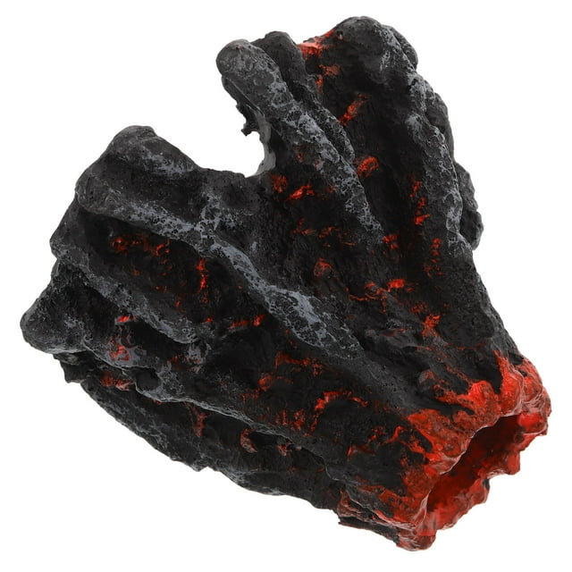 unbranded Adorno Volcán De Resina Para Acuarios Aumenta Energía Y Ambiente Lifelike Multicolor