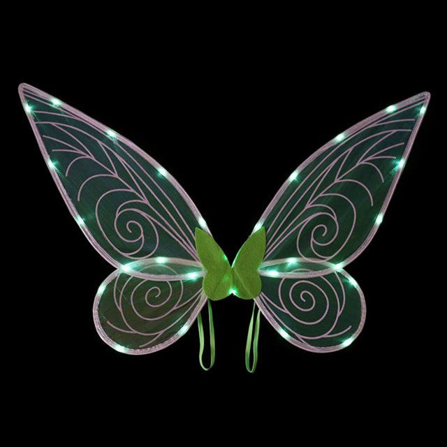 Alas de mariposa Accesorios de fotografía LED Iluminan Alas de mariposa Disfraz de Navidad Hugtrwg Para estrenar