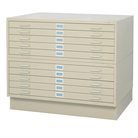 Flat File Flush Base - Safco Flat File with Low Base