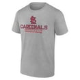 thumbnail image 2 of Men's Heather Gray St. Louis Cardinals Evanston Stencil T-Shirt, 2 of 3