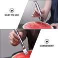 thumbnail image 3 of WHAMVOX Watermelon Slicer with Design for Easy Cutting Stainless Steel Kitchen Utensil 2in1 Silver, 3 of 8