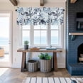 thumbnail image 6 of Summer Marine Life Window Valance for Kitchen, Ocean Watercolor Sea Turtle Starfish Coral Coastal Rod Pocket Short Curtain for Small Windows, Light Filtering Decorative Valance, 60 x 18 Inch, 6 of 9