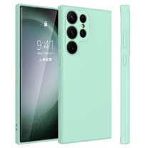 For Samsung Galaxy S23 FE 5G Phone Case, Ebizware Liquid Silicone Case Cover for Samsung Galaxy S23 FE 5G, Shockproof Full-Body Protective Case Cover with Microfiber Lining (Mint Green)