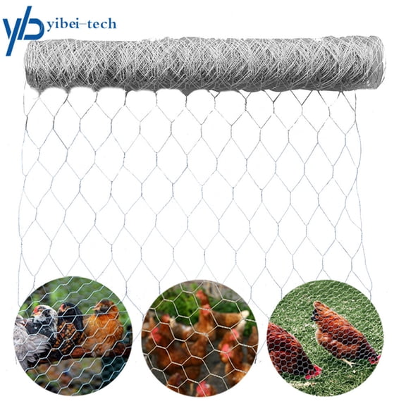 72"x150' Galvanized Poultry Net Metal Mesh Fencing Chicken Wire Durable 2in Hole