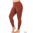 thumbnail image 3 of 2 Packs of Zenana Women Premium Cotton High Waist Full Ankle Length Leggings, 3 of 5