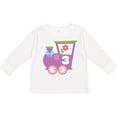 thumbnail image 3 of Inktastic 3rd Birthday Train 3 Year Old Girl Boys or Girls Long Sleeve Toddler T-Shirt, 3 of 5