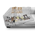 thumbnail image 3 of Saying Soft Flannel Fleece Blanket, Yes I Really Do Need All These Cats and Dogs Animal Compilation with Cartoon Style, Cozy Plush for Indoor and Outdoor Use, 50" x 70", Taupe Grey, by Ambesonne, 3 of 6
