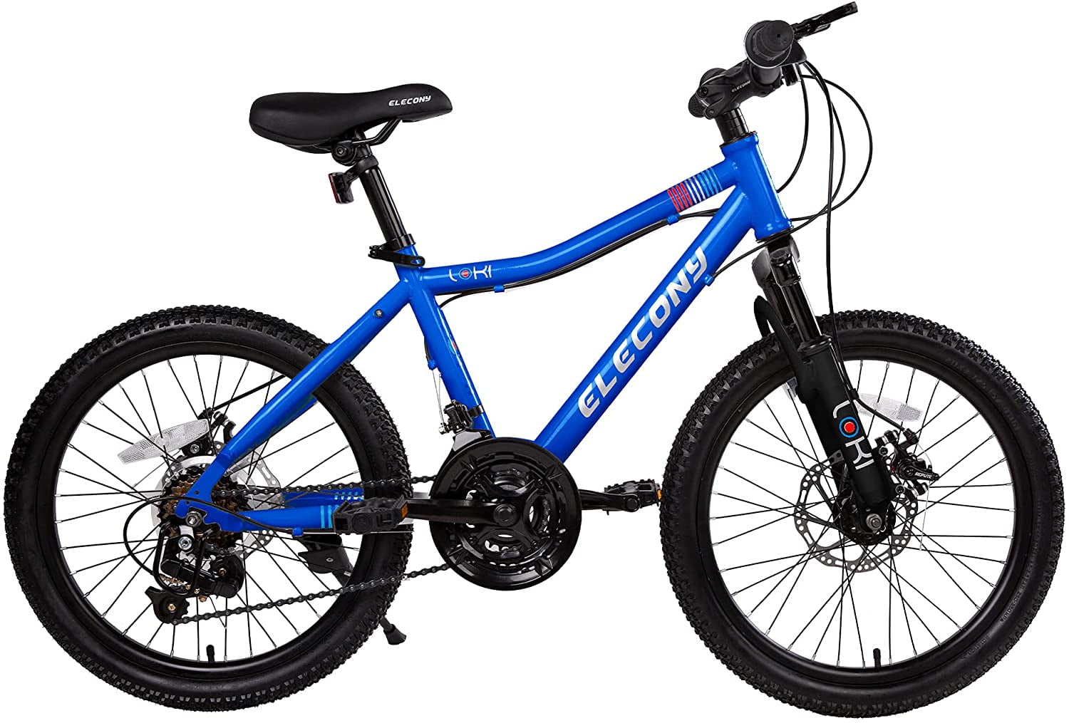 20 Inch Frame Elecony 20 Kids Mountain Bike for Boys/Girls Dual Suspension Safer Brake System for Kids 21 Speed Bicycle Lightweight Steel Construction 
