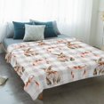 thumbnail image 4 of Easter Blanket Soft Cozy Warm Throw Blanket for Couch, Plush Fuzzy Flannel Fleece Blankets for Sofa, Spring Pink Bow Bunny Grey White Checkered Bed Blankets Lightweight Gifts for Women, 40"x60", 4 of 9