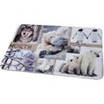 thumbnail image 1 of Bathroom Rug Memory Foam Mat North Spirit Print Beige 36"L x 24"W, 1 of 4