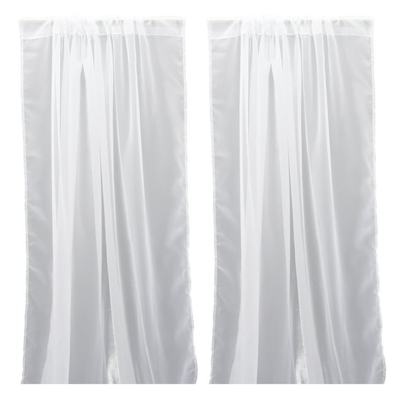 Curtain Nordic Shade Mesh Window Coverings Sheer Curtains Blackout Liners for Windows 2 Pcs