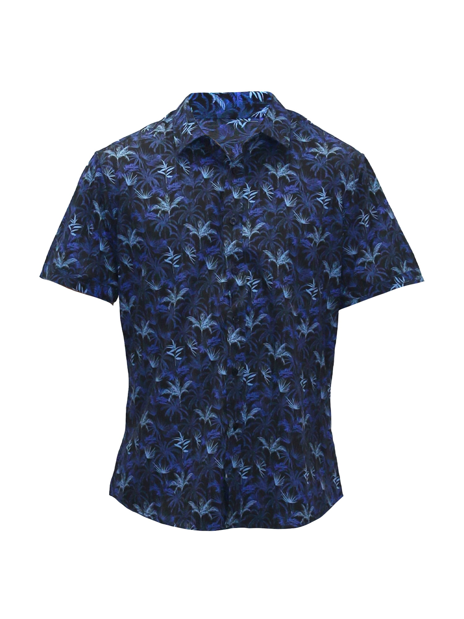 ALOHA SHIRT: PALM PLANTATION-BLACK 3XLARGE