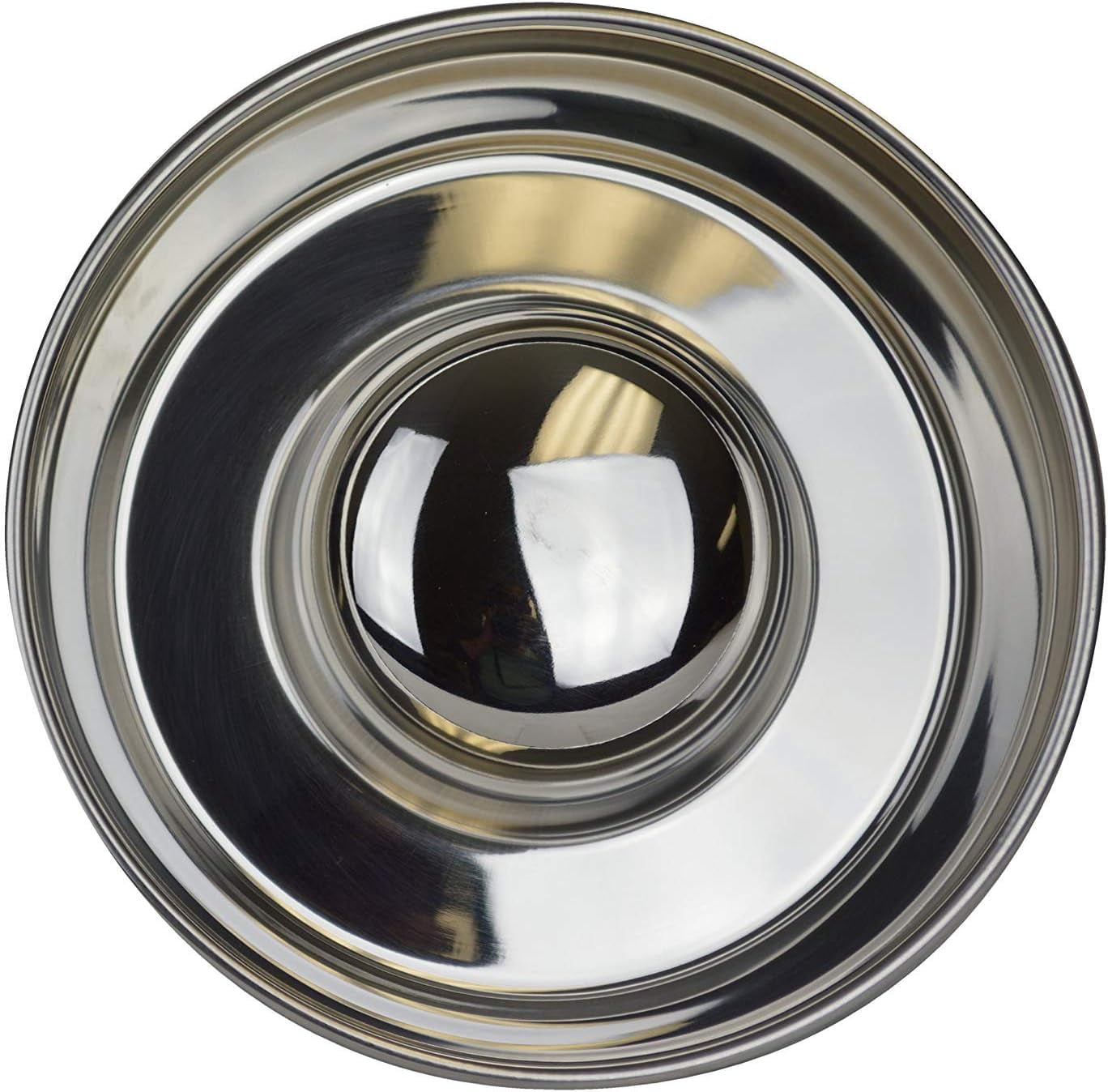 OurPet's Durapet Slow Feed Premium Stainless Steel Dog Bowl, Silver, Large (2040010302)