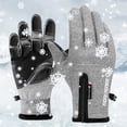 thumbnail image 2 of Gloves Thickened In Autumn and Winter Warm and Comfortable Touchable Screen Gloves for Outdoor Riding Waterproof and Non Slip, 2 of 3