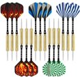 thumbnail image 1 of Jinsinto 15 Pack Steel Tip Darts, Metal Tip Set with Aluminum Shafts, Rubber O'Rings and Extra Dart Sharpener, 1 of 5
